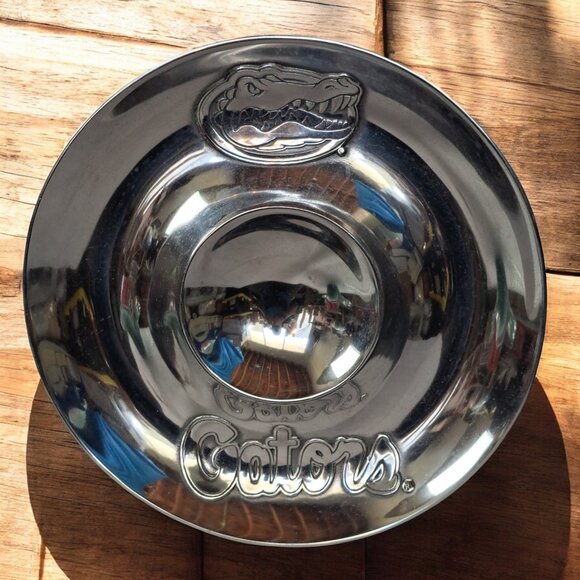 Wilton Armetale Chip And Dip Bowl University Of Florida -Florida Gators - Picture 5 of 8